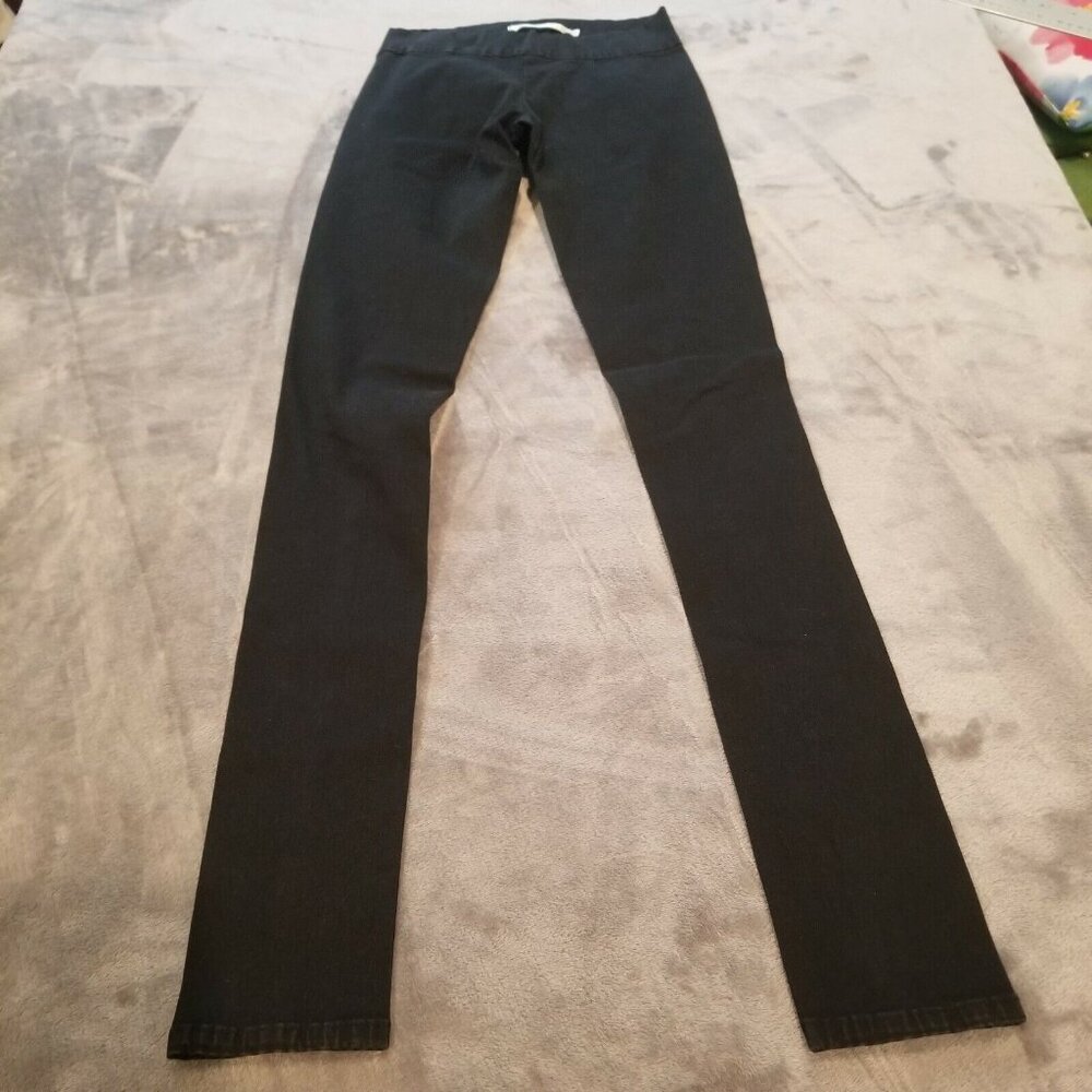 Charley 5.0 Womens Sz 25 Skinny Fit Denim Jeans Leggings Mid-Rise Pull-On Black